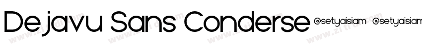 Dejavu Sans Conderse字体转换